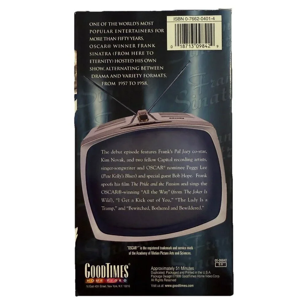 Frank Sinatra VHS Collector Series – 5‑Tape Set – Ol’ Blue Eyes – Very Good